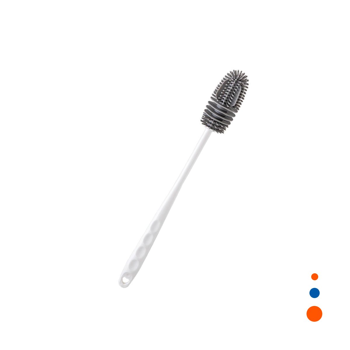 PACK12 UTENSILIO FLEXIBLE DE SILICONA BLANCO PARA BOTELLAS EN COCINA YREGALO STICKER - 2