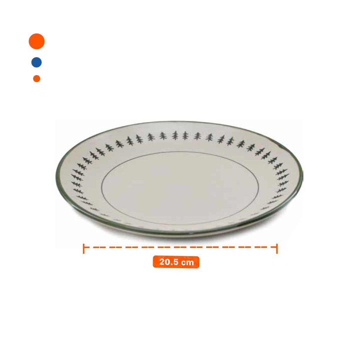PACK4 ARTICULO DECORATIVO CIRCULAR CON BORDE ARBOLITOS PARA HOGAR YREGALO STICKER - 4