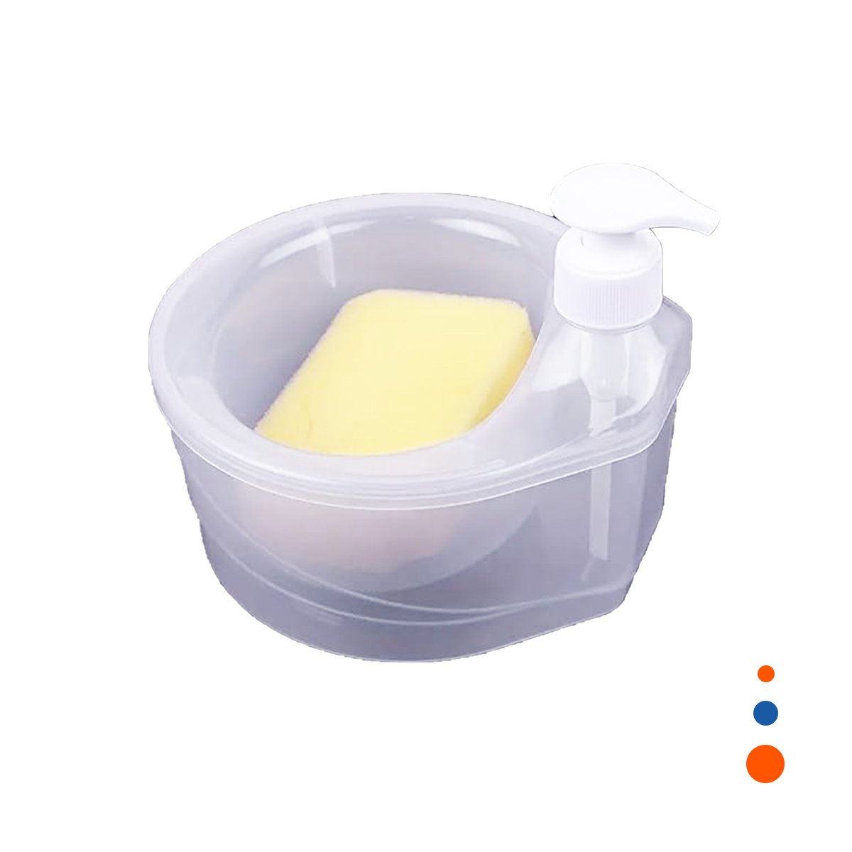 PACK4 ORGANIZADOR COMPACTO PARA JABON LAVAVAJILLA TRANSPARENTE YPAPEL REGALO - 3