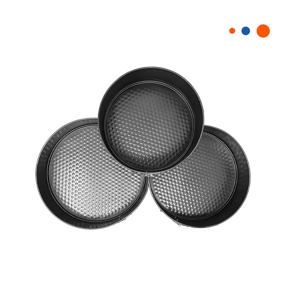 PACK2 FORMATO DESMONTABLE DE REPOSTERIA PLATEADO 3 MOLDES CIRCULARES YREGALO STICKER - 2
