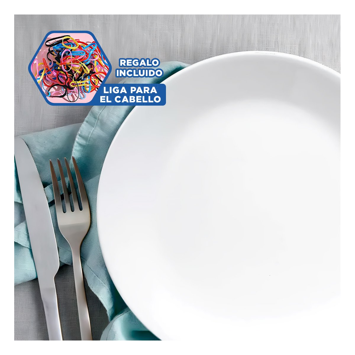 VAJILLA MODERNA BLANCO PARA DECORACION DE MESA Y USO DIARIO YLIGAS REGALO - 2