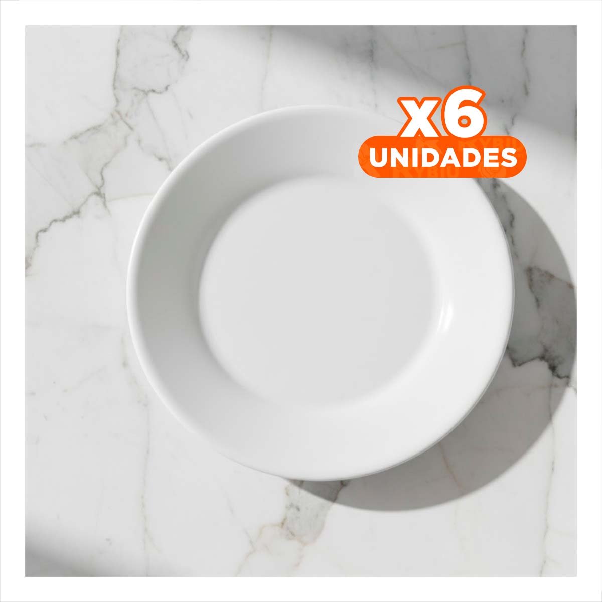 PACK6 VAJILLA DE DISEÑO BLANCO PARA MESAS DE COMEDOR Y EVENTOS ESPECIALES - 1