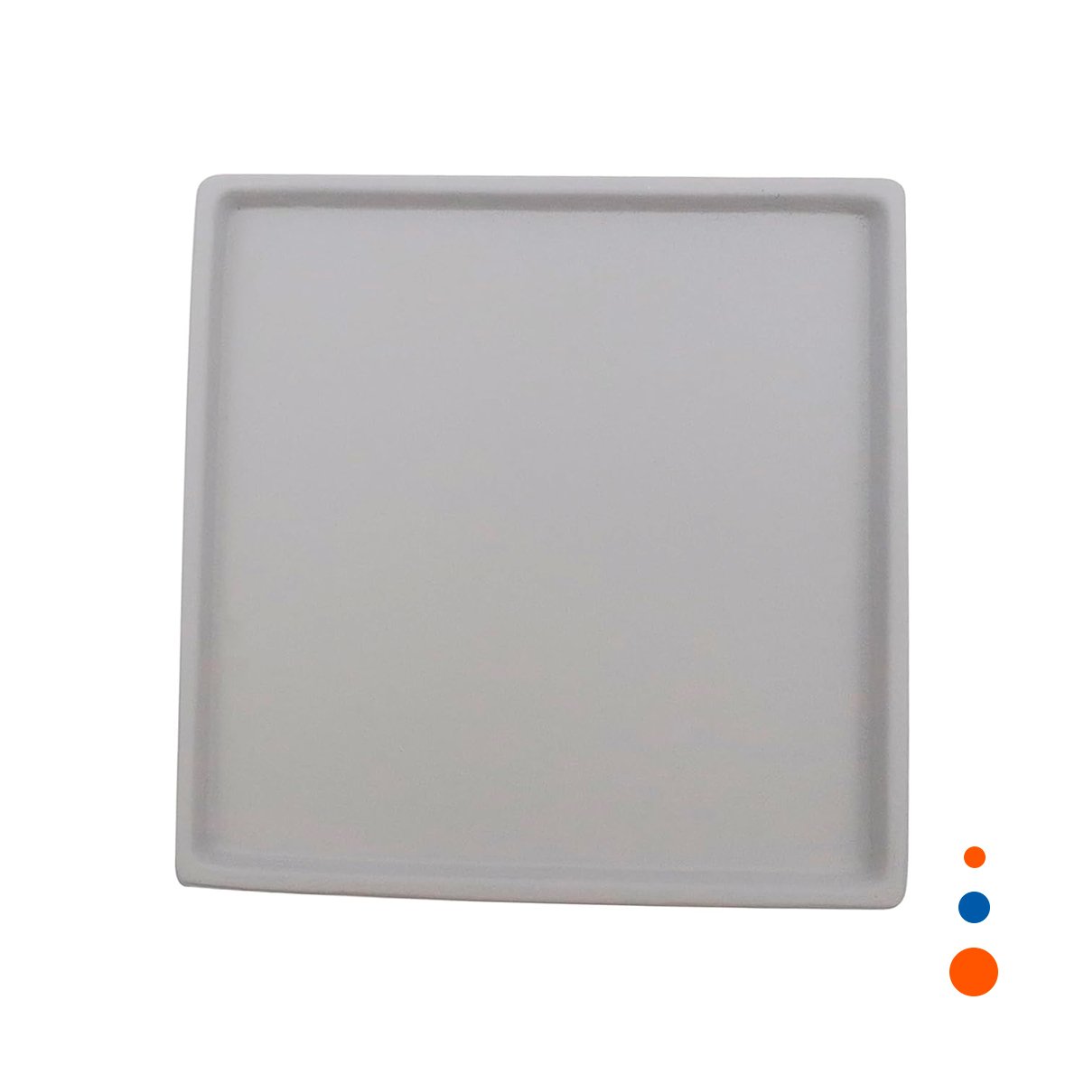 PACK4 VAJILLA MODERNA PLOMO CUADRADA PARA COCINA Y HOGAR ACTUAL YPAPEL REGALO - 3