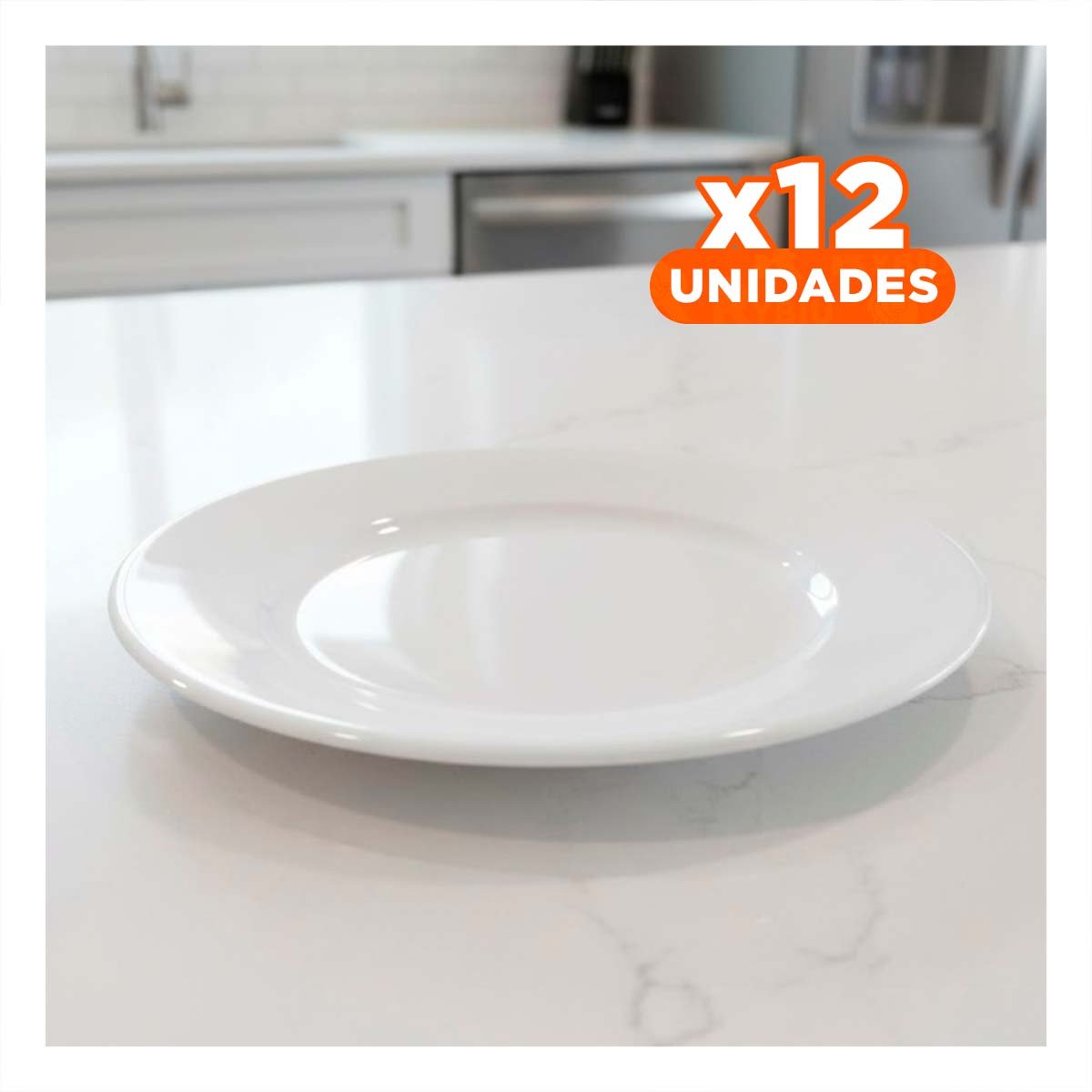 PACK12 BANDEJAS BASICAS BLANCO PARA COMIDAS DIARIAS Y REUNIONES FAMILIARES YPAPEL REGALO - 1