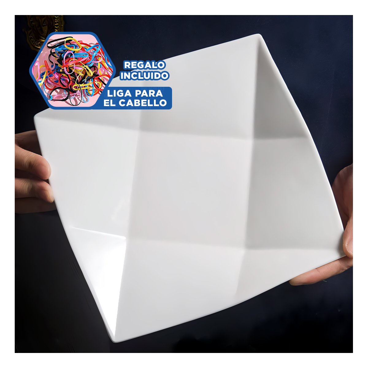 VAJILLA CUADRADA MODELO ORIGAMI PARA SERVICIO DIARIO EN HOGAR Y COMEDOR YLIGAS REGALO - 2