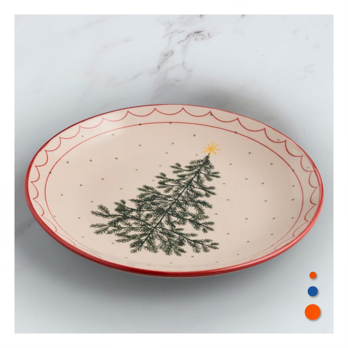 PACK2 RECIPIENTE CIRCULAR CON ESTILO ARBOL PARA DECORACION EN HOGAR - 2
