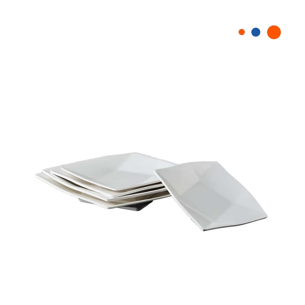 BASE CUADRADA MODELO ORIGAMI BLANCO DE DECORACION DE CASA Y ESPACIOS MODERNOS YREGALO STICKER - 1