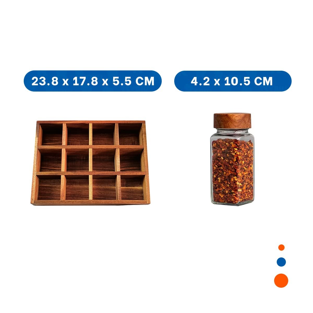 PACK4 PORTA ESPECIAS DECORATIVO CON 12 FRASCOS PARA COCINA YPAPEL REGALO - 4