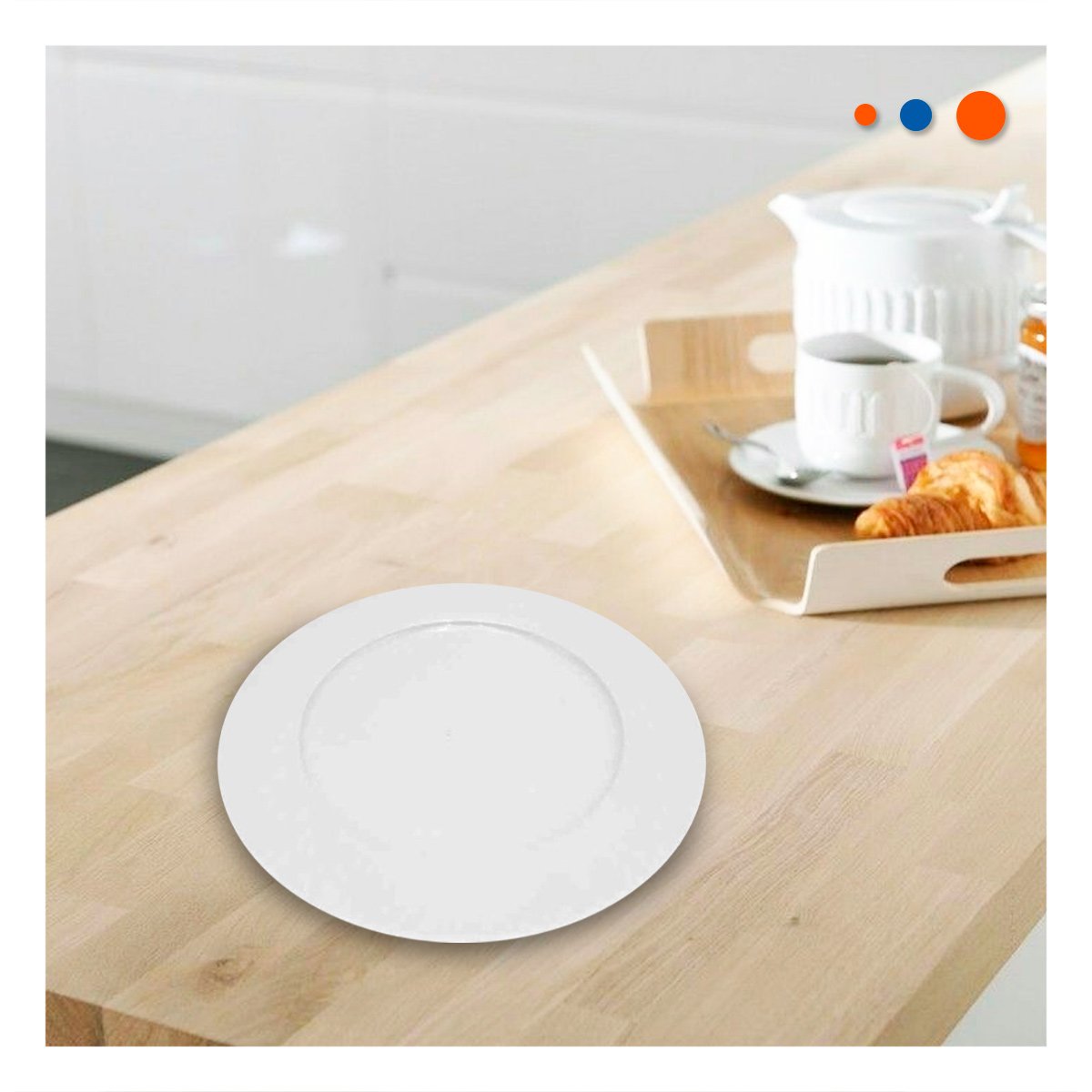 PACK2 PLATO MODERNO PARA MESA DE CASA CON ESTILO ACTUAL - 5