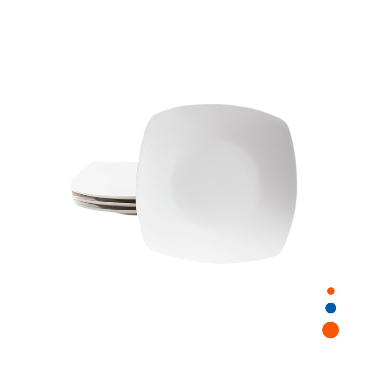 PACK4 RECIPIENTE ELEGANTE CUADRADO CON BORDE CURVO PARA MESA EN CASA YPAPEL REGALO - 3