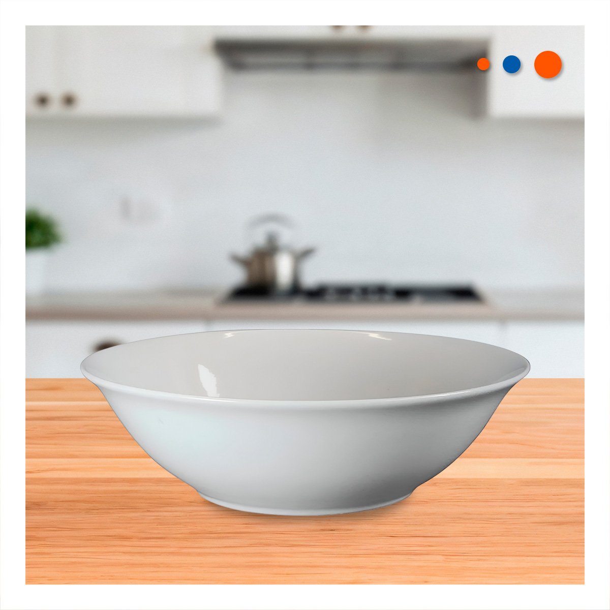 PACK12 PLATO MODERNO ONDO PARA SOPAS Y GUISOS EN HOGAR FAMILIAR YPAPEL REGALO - 2
