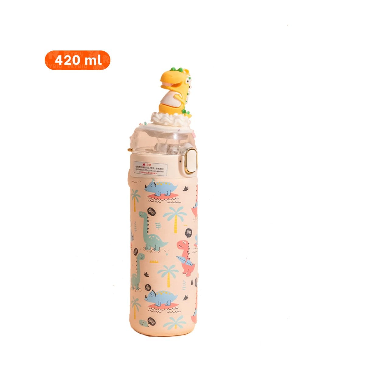 PACK12 FRASCO DIVERTIDO 420ML DINOSAURIO 3D CREMA PARA USO ESCOLAR Y EXCURSIONES - 4