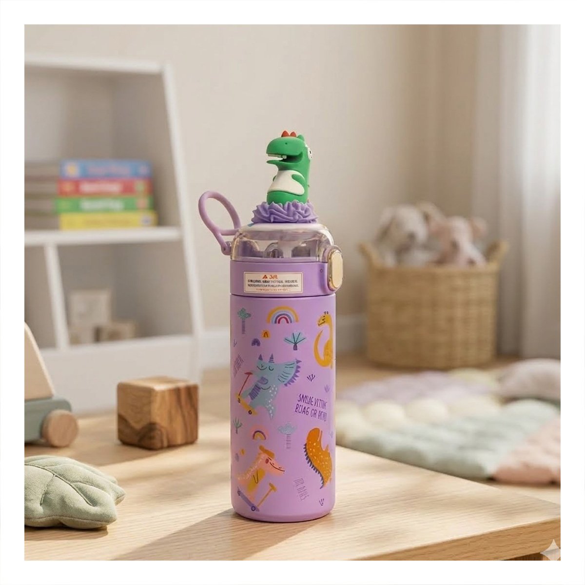 PACK12 CONTENEDOR 420ML DINOSAURIO 3D LILA RESISTENTE PARA ACTIVIDADES YPAPEL REGALO - 2