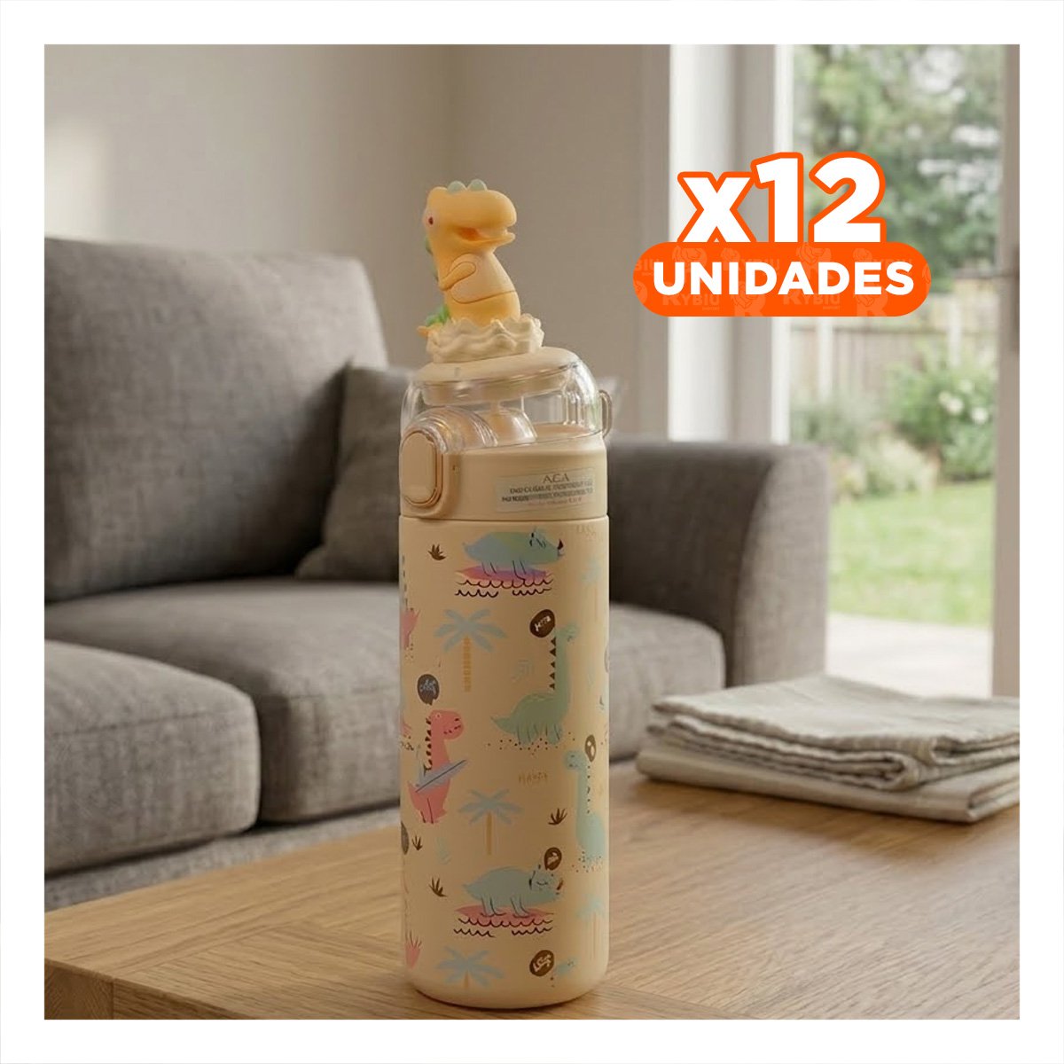 PACK12 CONTENEDOR 420ML DINOSAURIO 3D CREMA RESISTENTE PARA ACTIVIDADES YPAPEL REGALO - 1