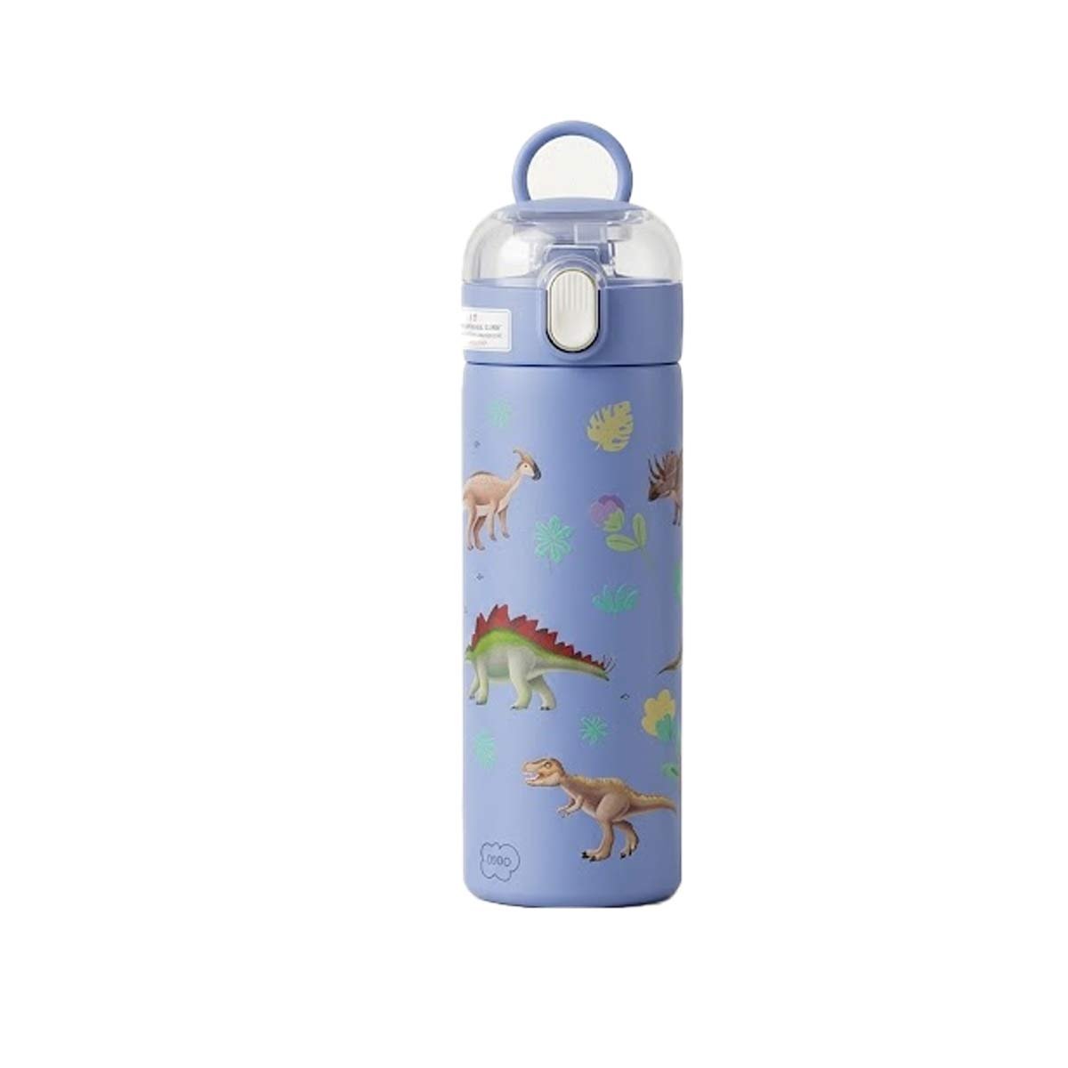 PACK2 COPO ESCOLAR 420ML DINOSAURIO AZUL PARA BEBIDAS EN CASA O ESCUELA YREGALO STICKER - 2