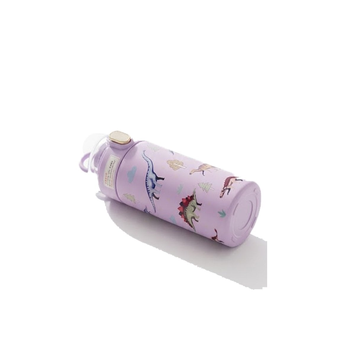 PACK2 COPO ESCOLAR 420ML DINOSAURIO LILA PARA BEBIDAS EN CASA O ESCUELA YREGALO STICKER - 2
