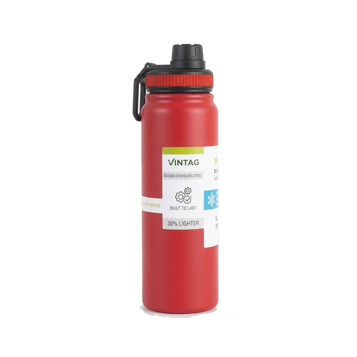 PACK2 COPO ESCOLAR 800ML ROJO PARA BEBIDAS EN CASA O ESCUELA YREGALO STICKER - 2