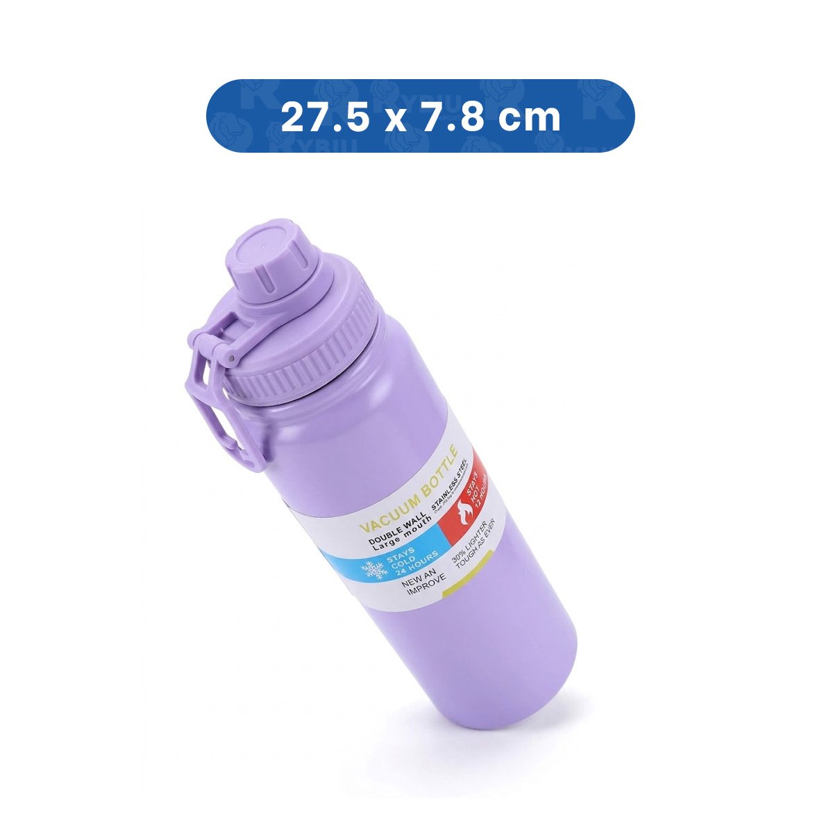 PACK12 BOTELLON 800ML LILA CON TAPA HERMETICA PARA HIDRATACION YPAPEL REGALO - 4