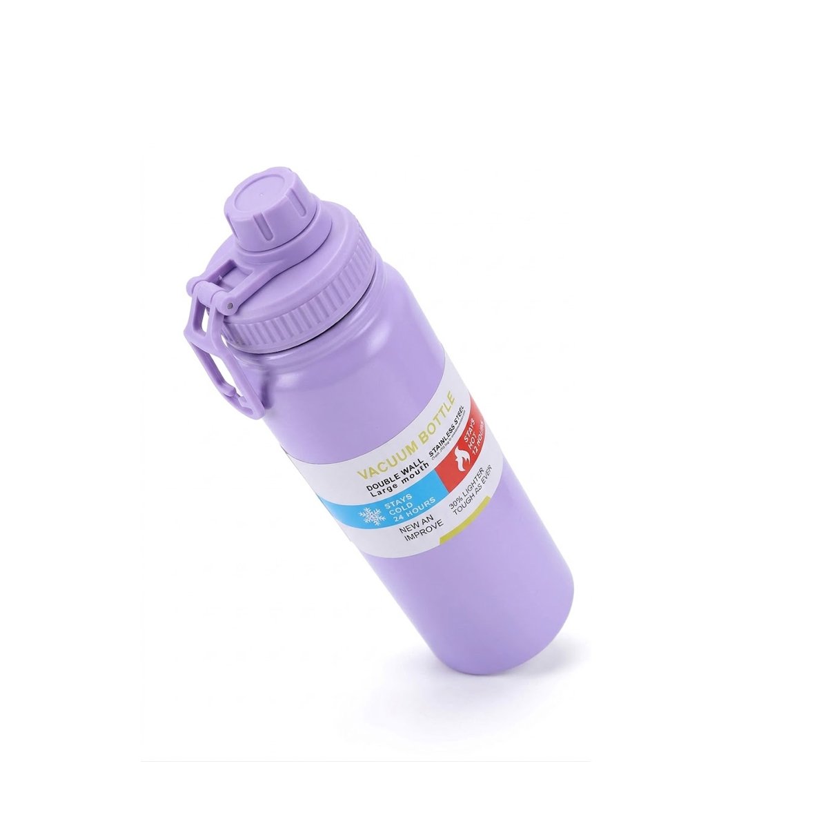 PACK6 ENVASE INFANTIL 800ML LILA PARA NINOS CON DISENO DIVERTIDO YREGALO STICKER - 2