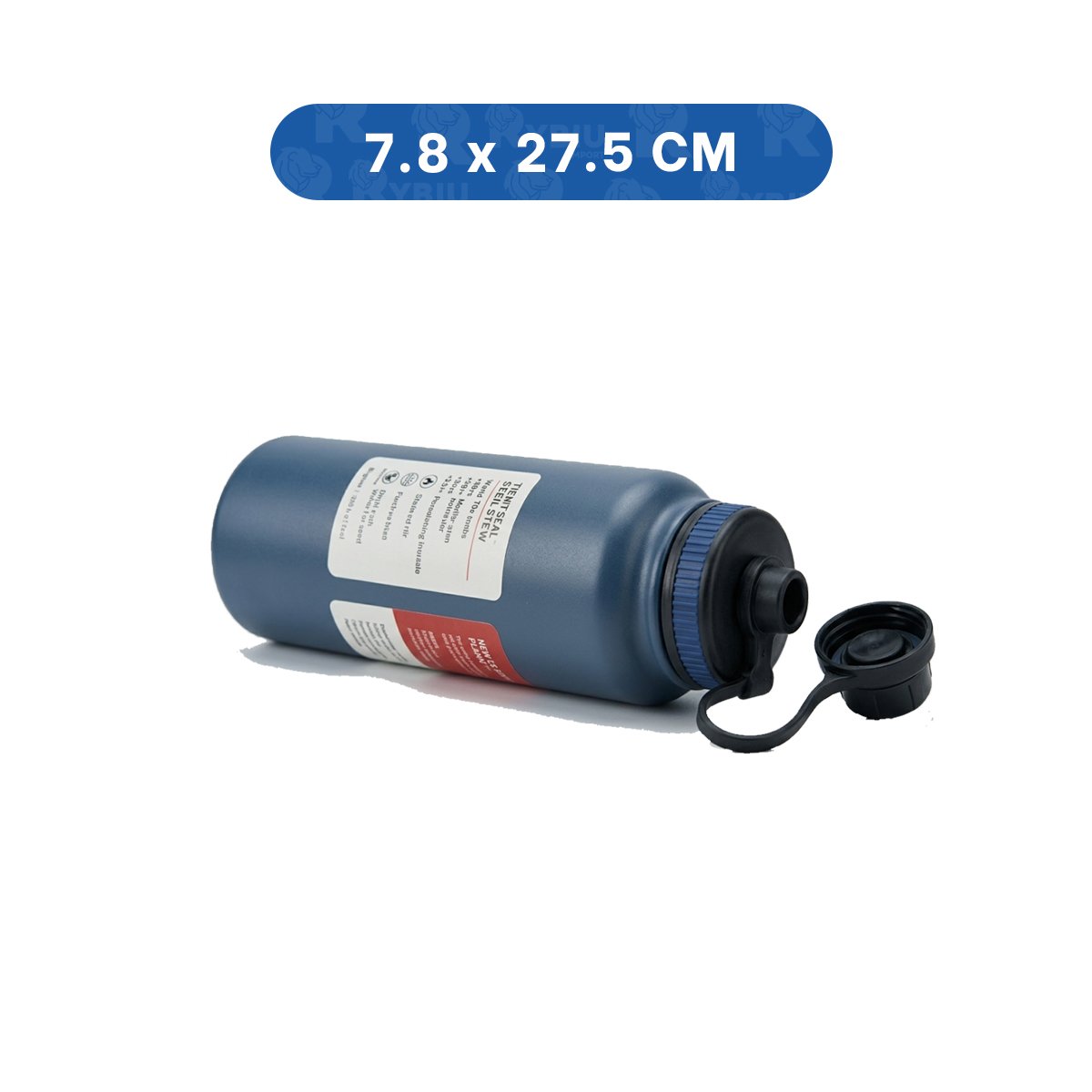PACK6 FRASCO PORTATIL 800ML AZUL PARA BEBIDAS EN EXCURSIONES - 4