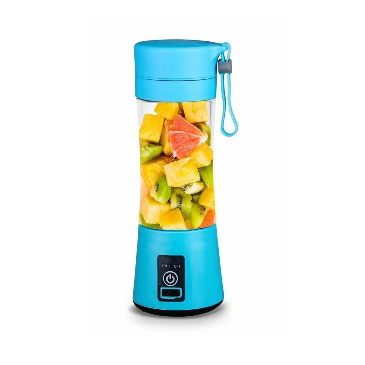 PACK6 BATIDORA COMPACTA PORTATIL CELESTE PARA JUGOS NATURALES YREGALO STICKER - 2