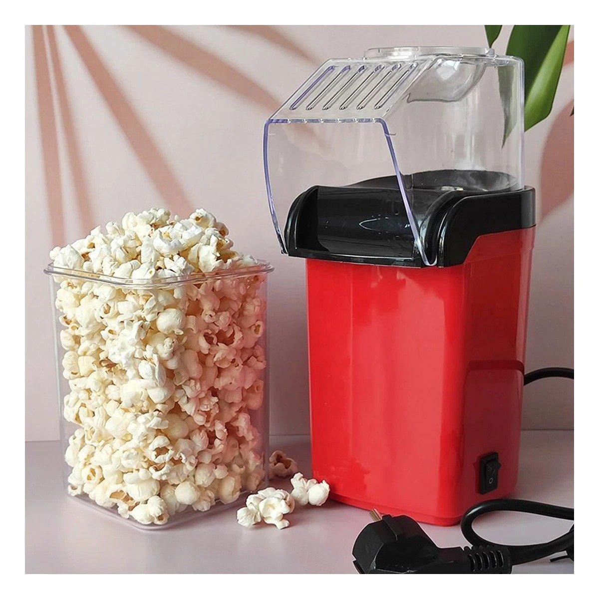 PACK2 MAQUINA ELECTRICA DE POPCORN COLOR ROJO PARA CASA AMBIENTE CINE YPAPEL REGALO - 5