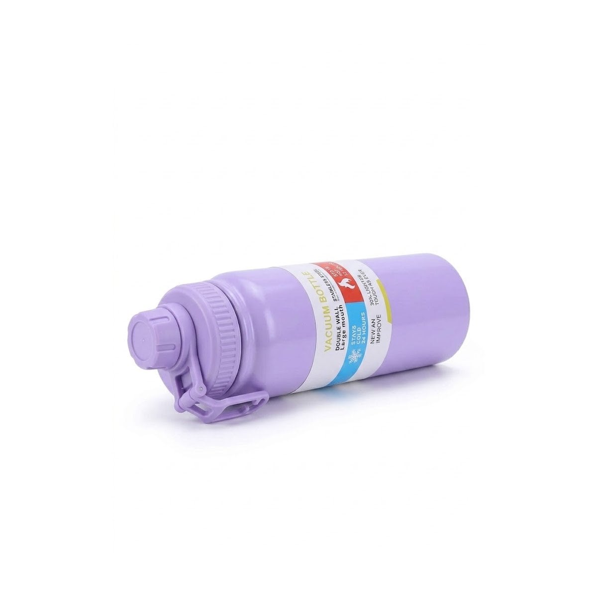 TERMO ESCOLAR 800ML LILA PARA BEBIDAS FRIAS Y CALIENTES YLIGAS REGALO - 5