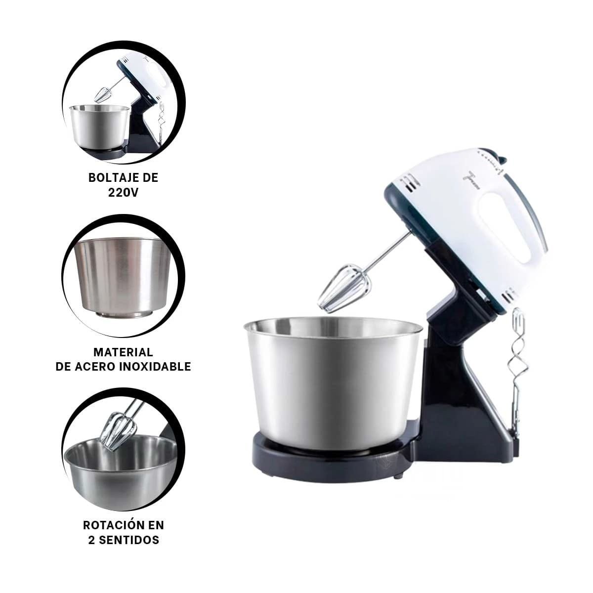 MEZCLADORA ELECTRICA 2L 260W BOMA CON MOTOR POTENTE PARA EL HOGAR YPAPEL REGALO - 5