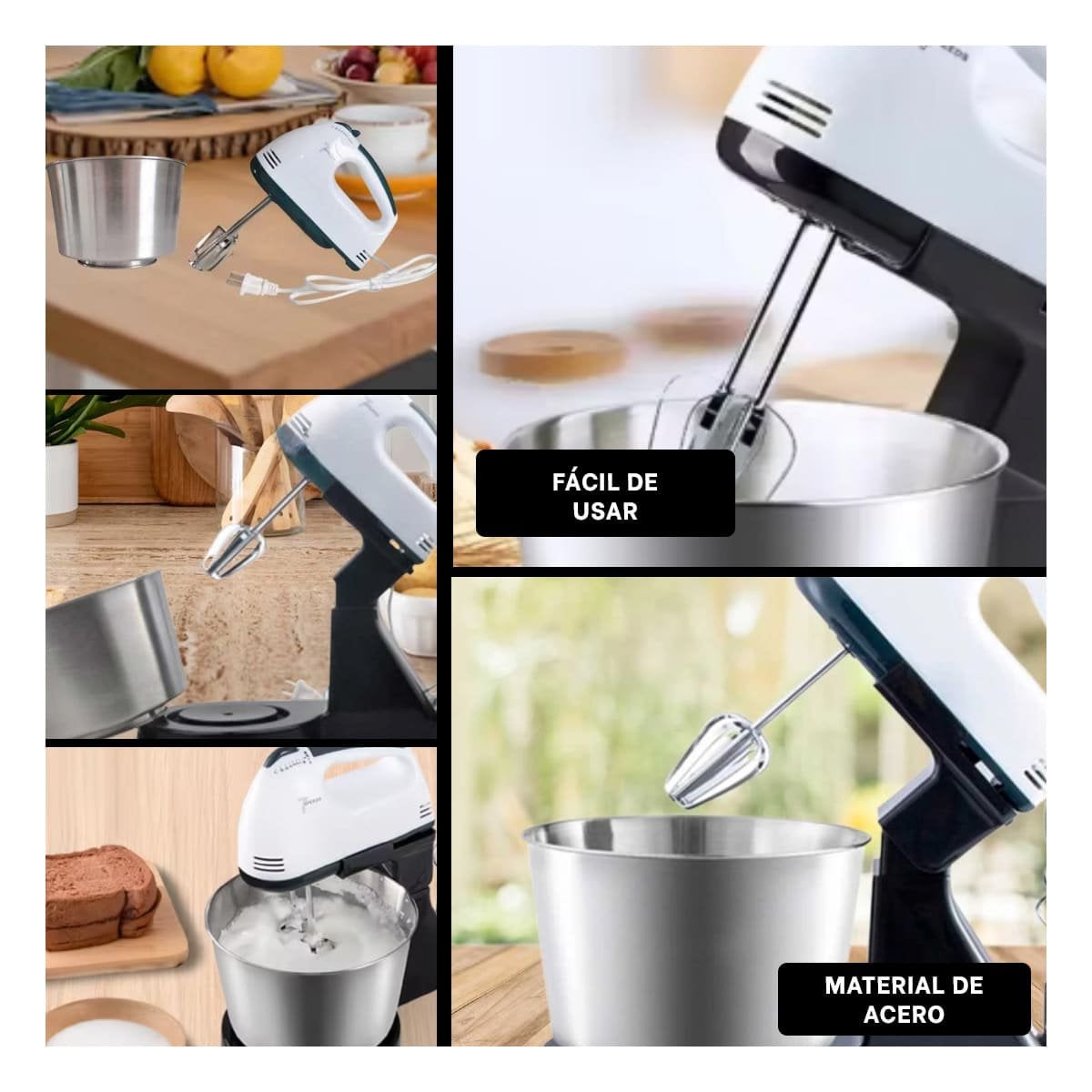 AMASADORA ELECTRICA 2L 260W BOMA PARA REPOSTERIA Y RECETAS EN CASA YSTICKY - 2