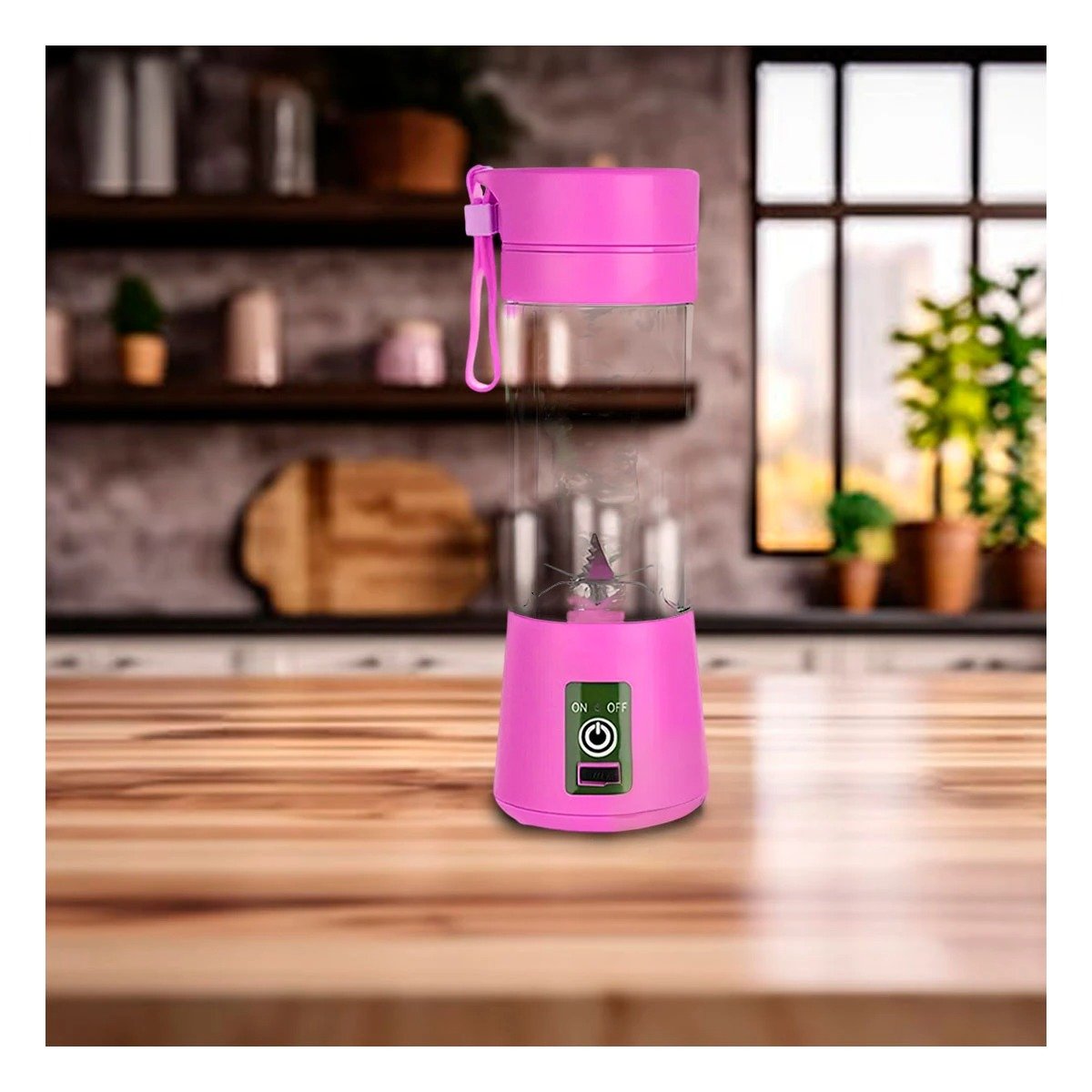PACK2 LICUADORA COMPACTA PORTATIL LILA RECARGABLE PARA SMOOTHIES YREGALO STICKER - 3