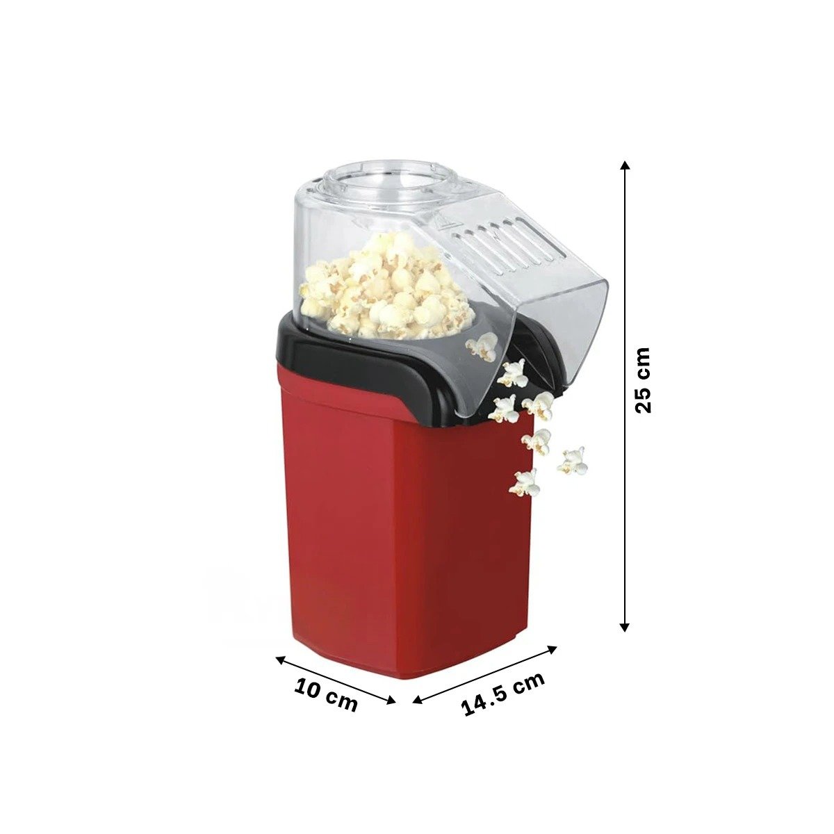 APARATO PARA HACER POPCORN COLOR ROJO CON DISENO RETRO PARA CASA YPAPEL REGALO - 4