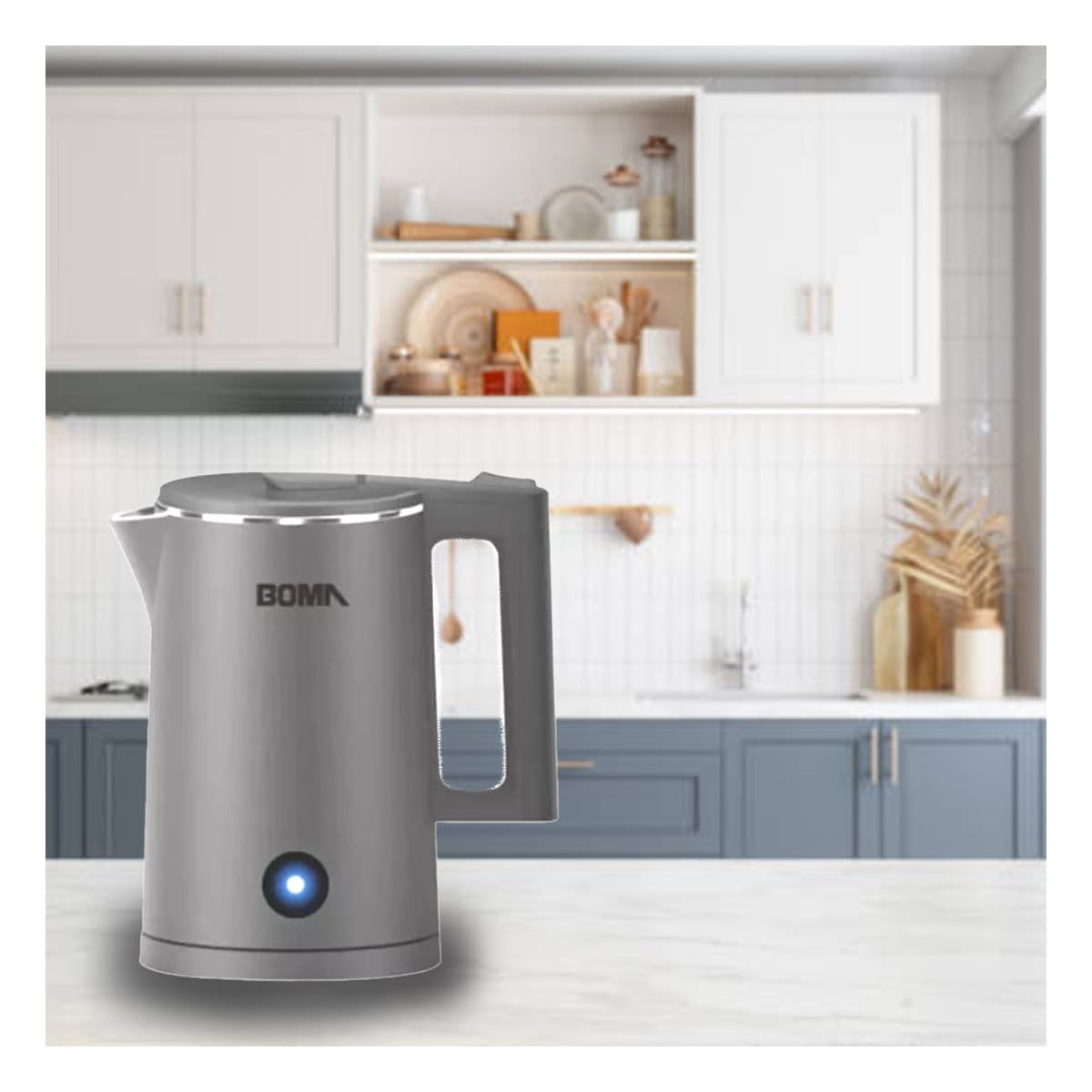 CALENTADOR ELECTRICO 1800ML PLOMO BOMA TECNOLOGIA MODERNA PARA COCINA YPAPEL REGALO - 2