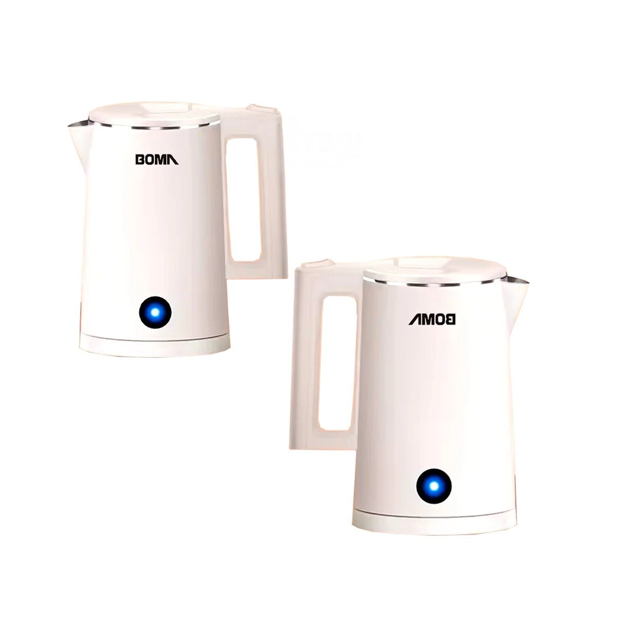 PACK4 HERVIDOR DE AGUA BLANCO BOMA CON SISTEMA PRACTICO YPAPEL REGALO - 3