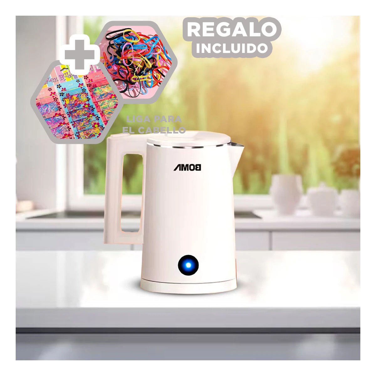 DISPENSADOR DE AGUA CALIENTE BLANCO BOMA PARA COCINA MODERNA YLIGAS REGALO - 2