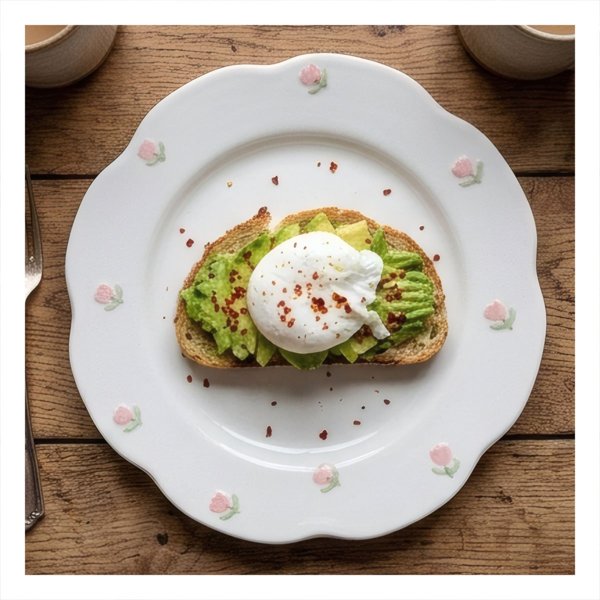 PLATO DE CERAMICA CIRCULAR TULIPANES BLANCO 20X1,5CM PARA USO DIARIO YSTICKY - 3