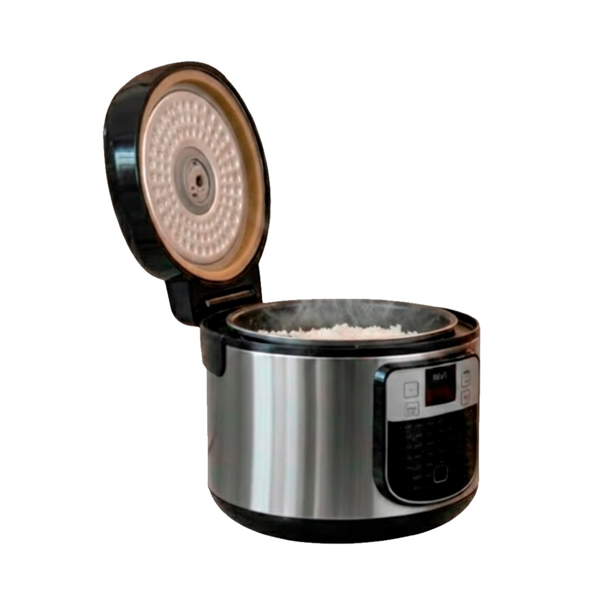 OLLA ELECTRICA DE 5 LITROS COLOR PLATEADO CON TECNOLOGIA PARA GRAN CAPACIDAD YREGALO STICKER - 1