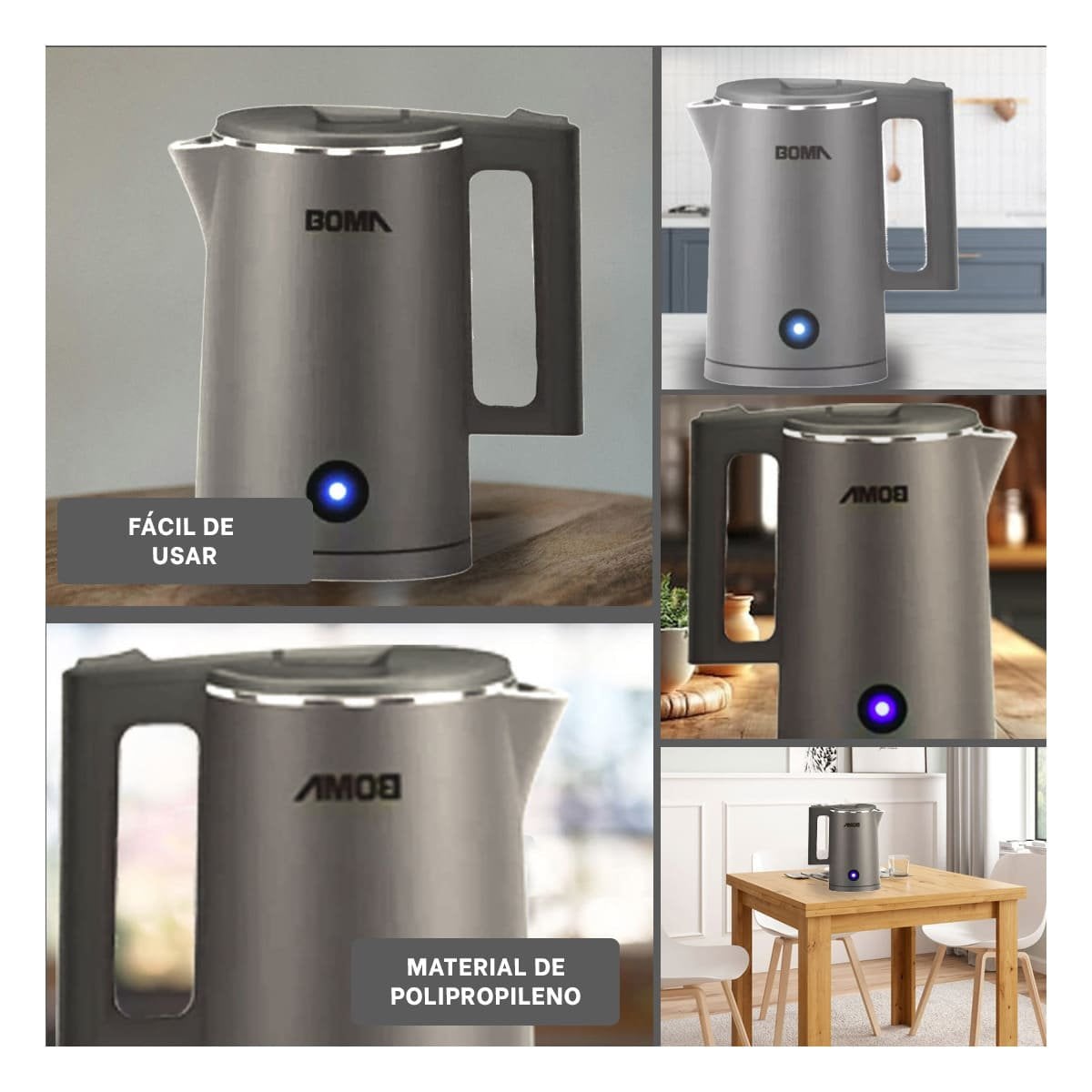 DISPENSADOR ELECTRICO 1800ML PLOMO BOMA TECNOLOGIA MODERNA Y DURADERA YLIGAS REGALO - 1