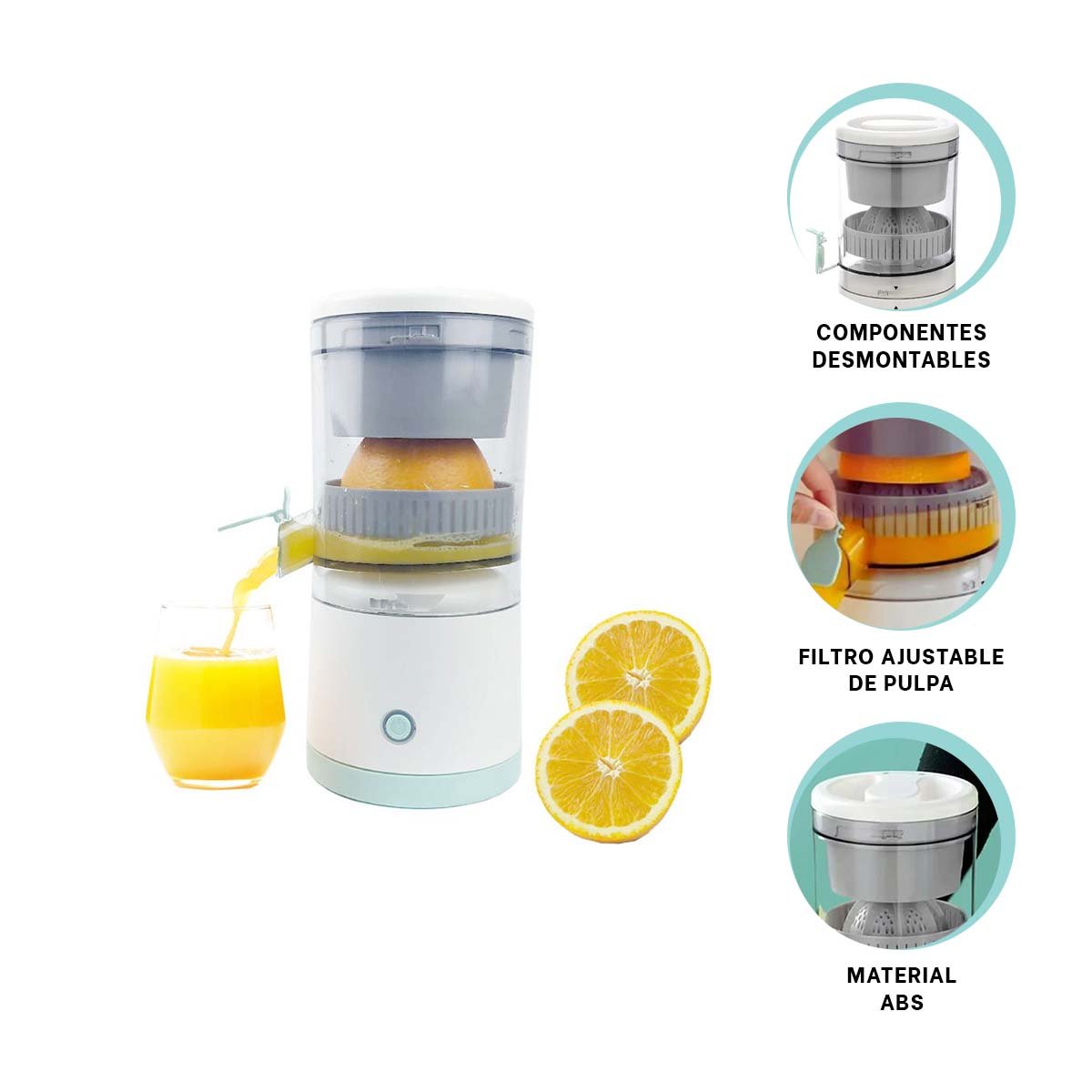 JUGUERA ELECTRICA DE NARANJAS PARA COCINA HOGAR PRACTICA Y MODERNA YPAPEL REGALO - 5
