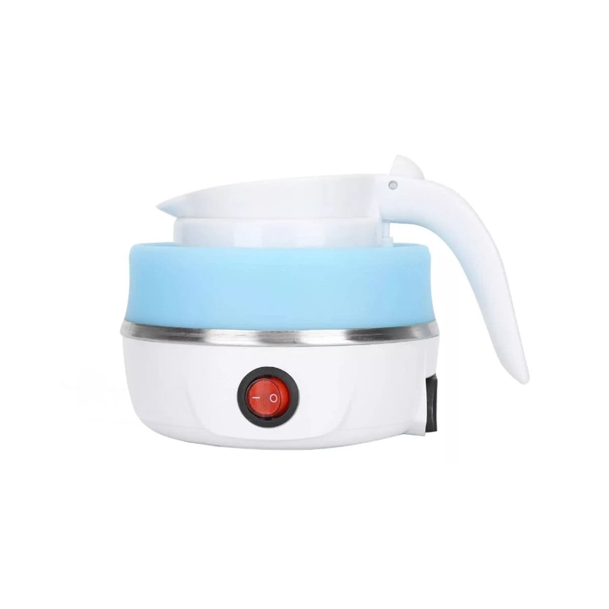 OLLA ELECTRICA PLEGABLE DE SILICONA 600ML CELESTE MODERNA YREGALO STICKER - 1