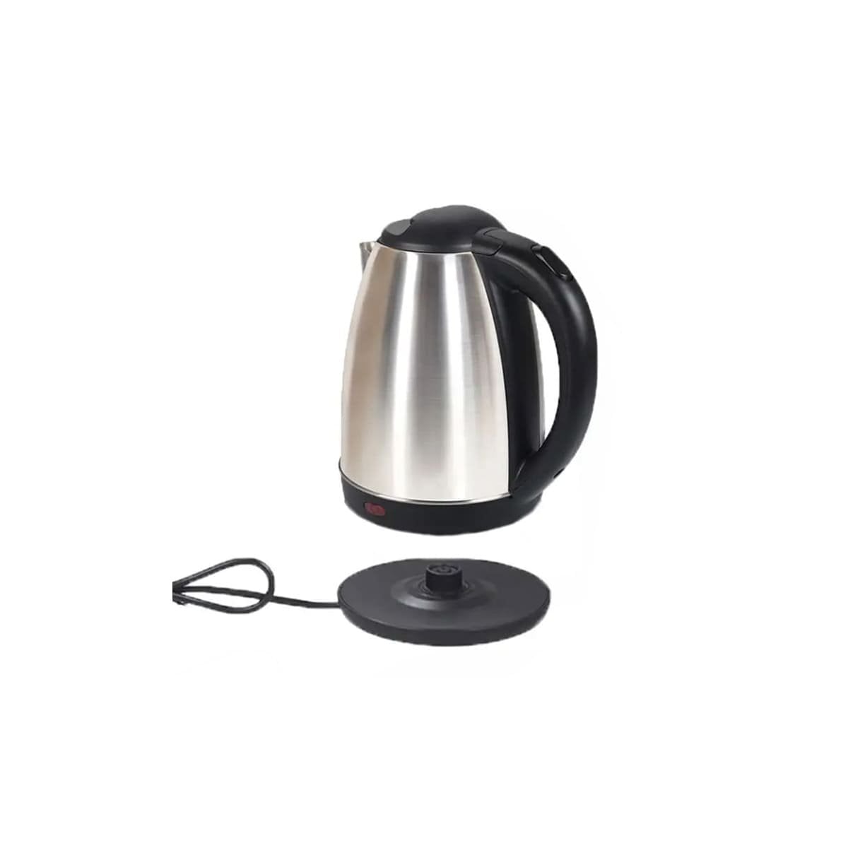 CALENTADOR ELECTRICO DE AGUA 2LT PLATEADO PARA COCINA HOGAR ACABADO ELEGANTE YREGALO STICKER - 1