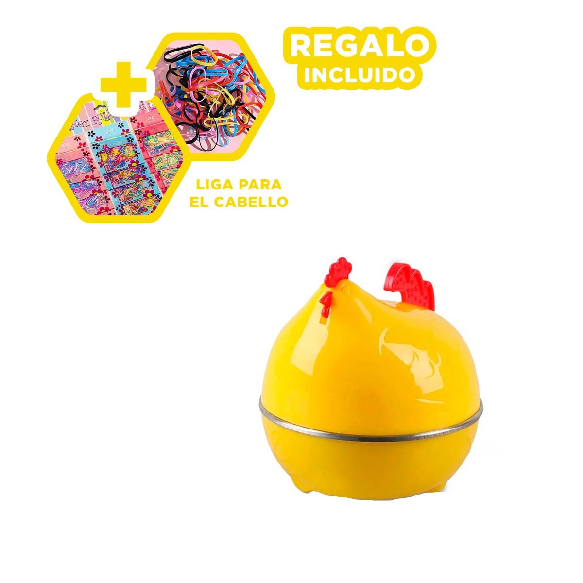 OLLA ELECTRICA GALLINA DE HUEVOS AMARILLO PARA COCINA HOGAR YLIGAS REGALO - 2