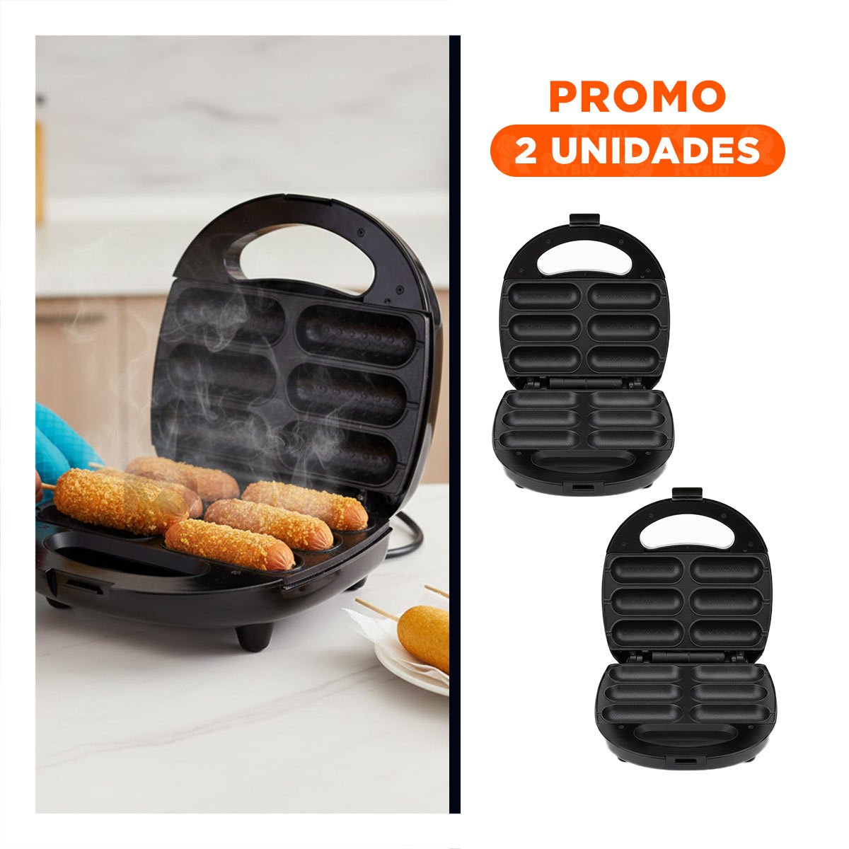 PACK2 PREPARADOR DE YOGUIS RAF NEGRO DISENO PORTATIL YREGALO STICKER - 1