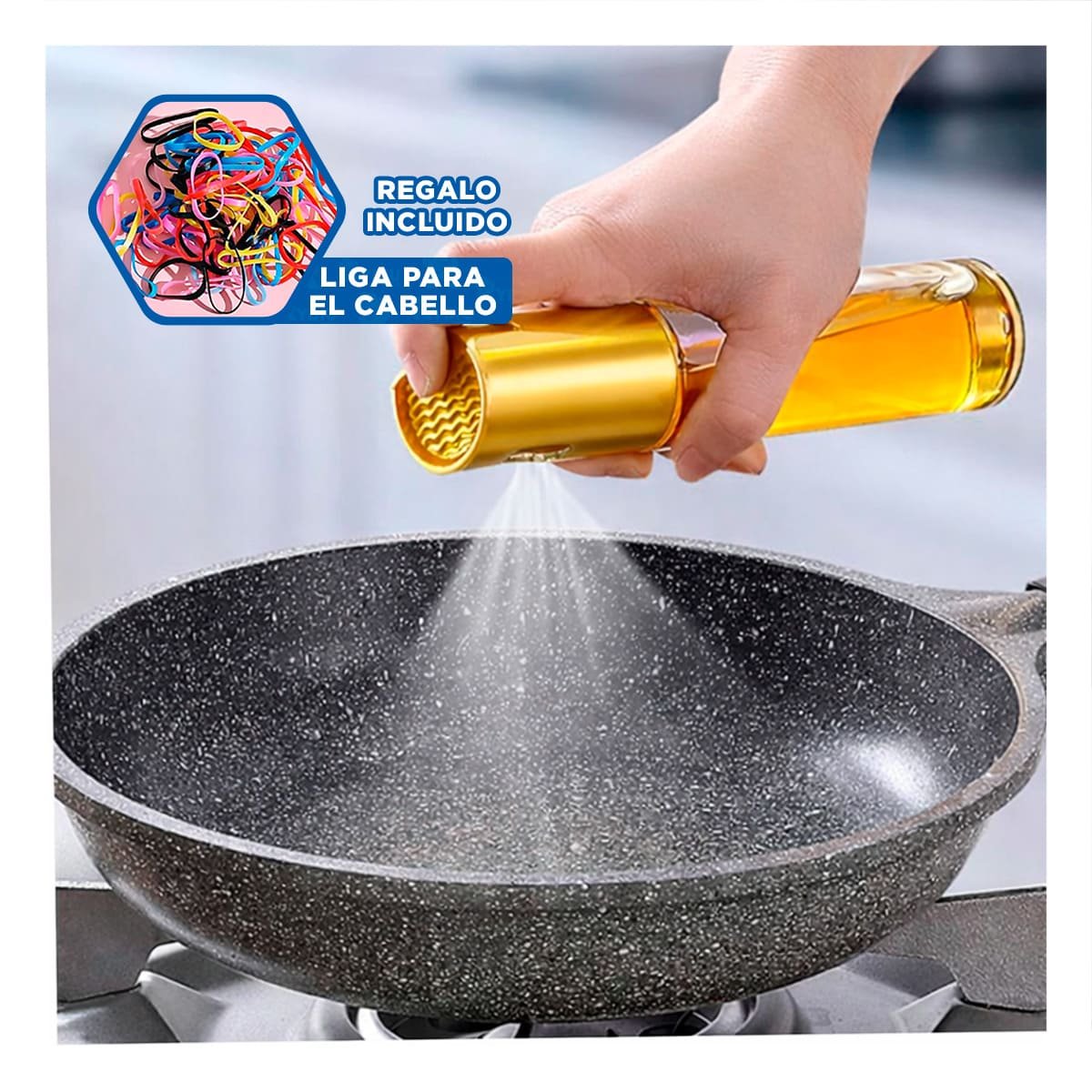 DISPENSADOR DE ACEITE DORADO 100ML PARA LA GESTION DE SU DESPENSA YLIGAS REGALO - 2