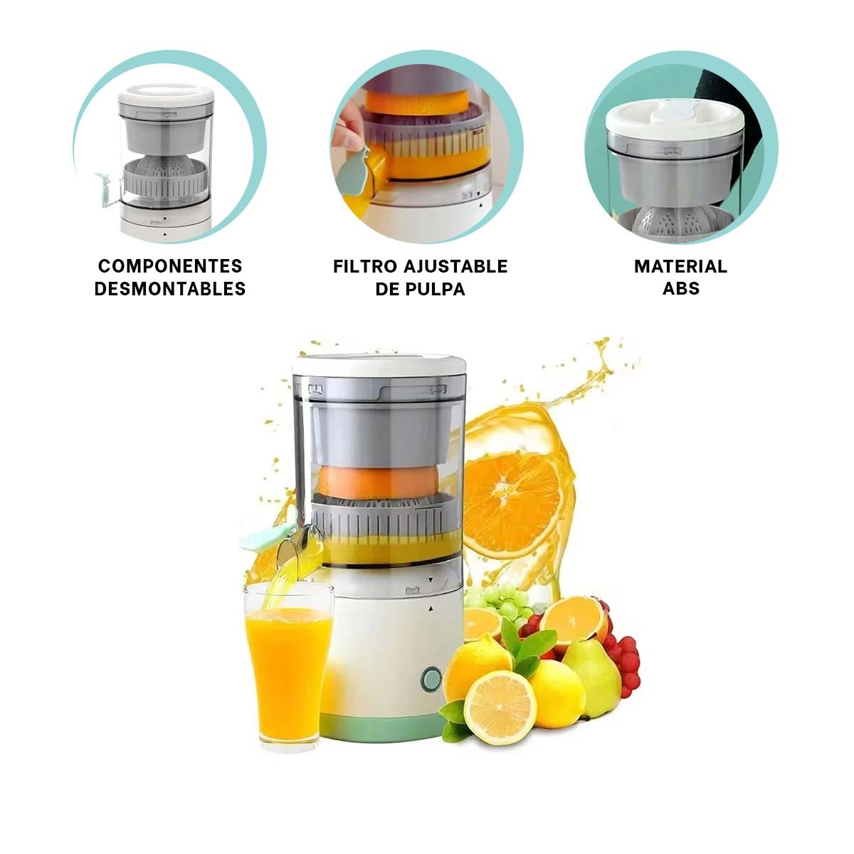 LICUADORA ELECTRICA DE NARANJAS PARA COCINA HOGAR PRACTICA Y VERSATIL YSTICKY - 5