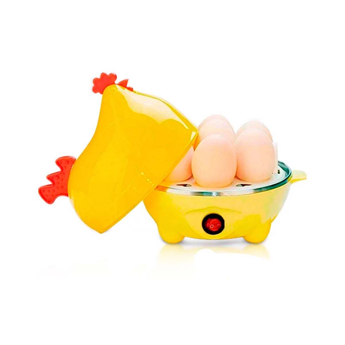 PACK4 MAQUINA HERVIDORA GALLINA DE HUEVOS AMARILLO PARA HOGAR YPAPEL REGALO - 3