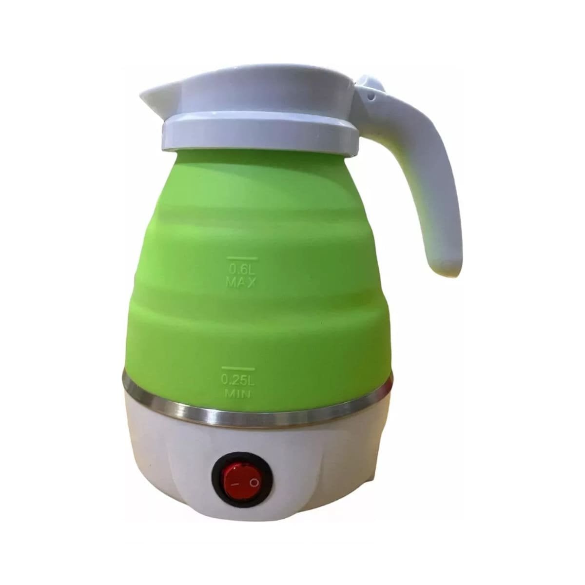 PACK4 CAFETERA PORTATIL ELECTRICA DE SILICONA 600ML VERDE PARA COCINA YPAPEL REGALO - 3