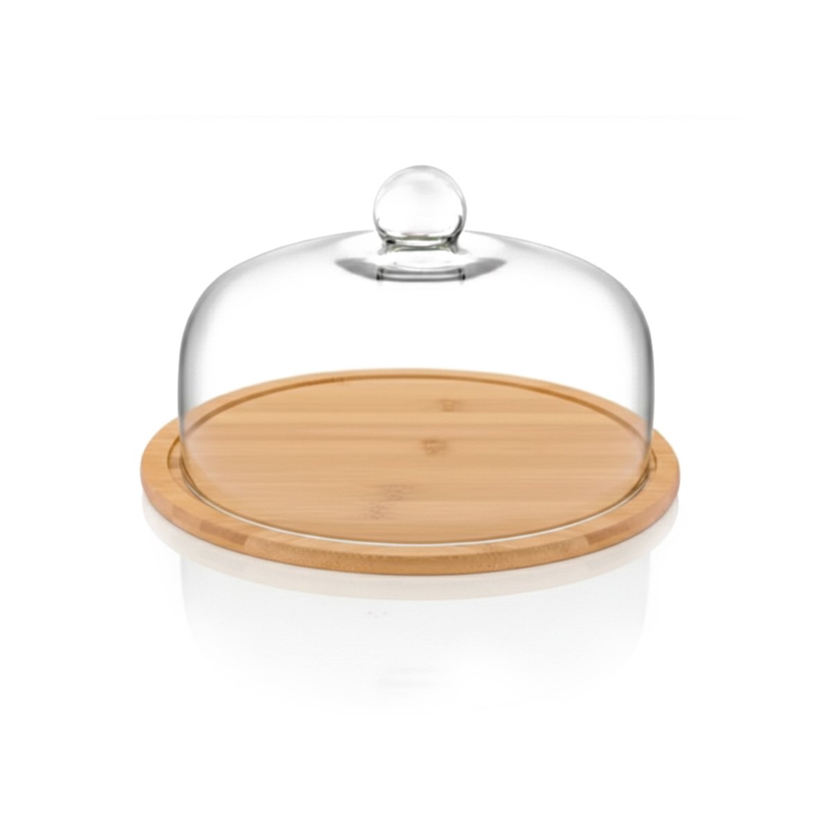 BASE 23X18CM DE MADERA CON CUPULA DE COLOR TRANSPARENTE DE VIDRIO YLIGAS REGALO - 5