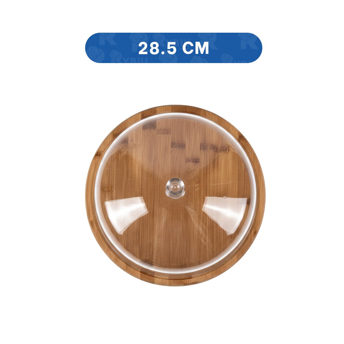 PACK6 SOPORTE DE MADERA 28,5CM CON CUPULA DE PLASTICO DE COLOR TRANSPARENTE YREGALO STICKER - 4