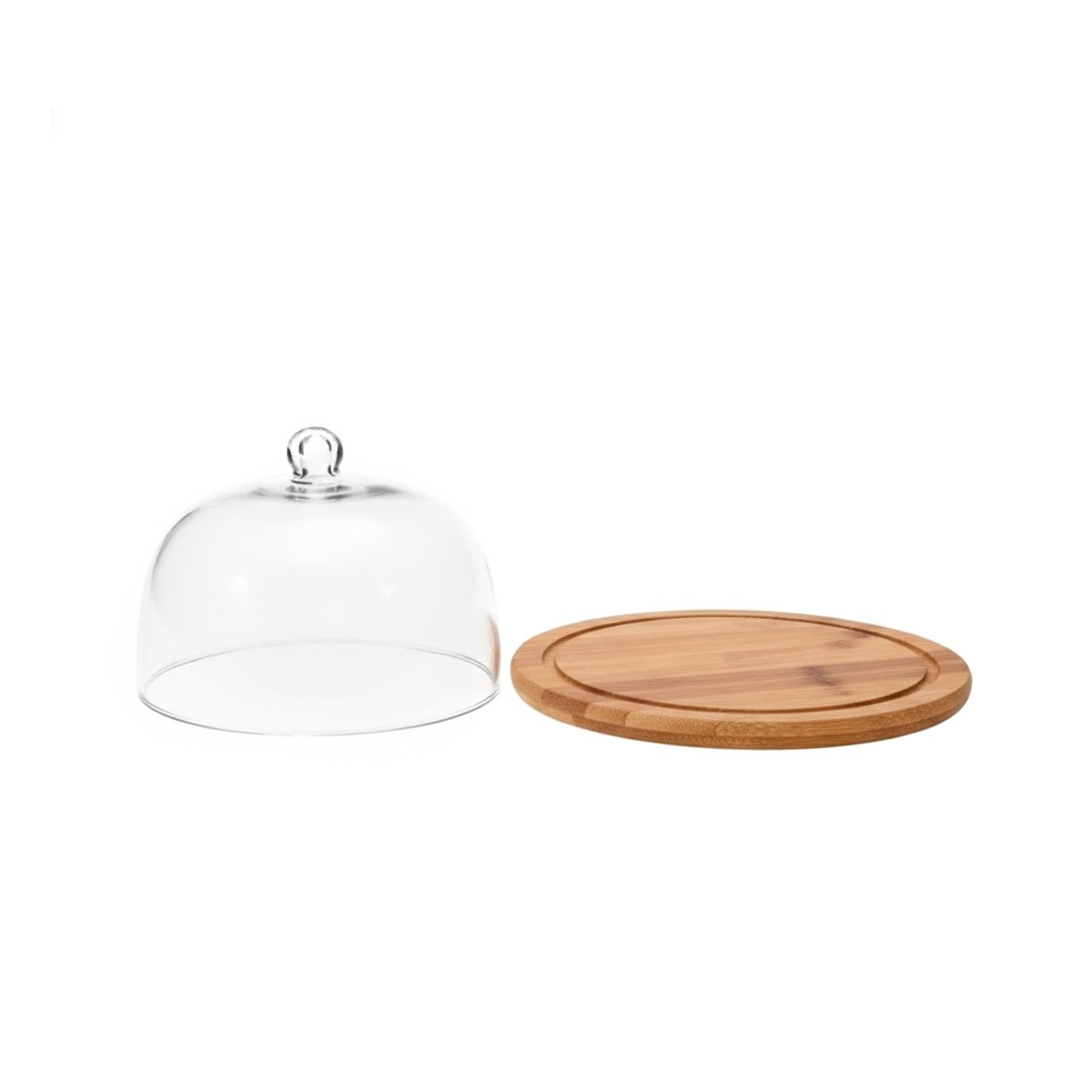 BASE 19CM DE MADERA CON CUPULA DE COLOR TRANSPARENTE DE PLASTICO YLIGAS REGALO - 5