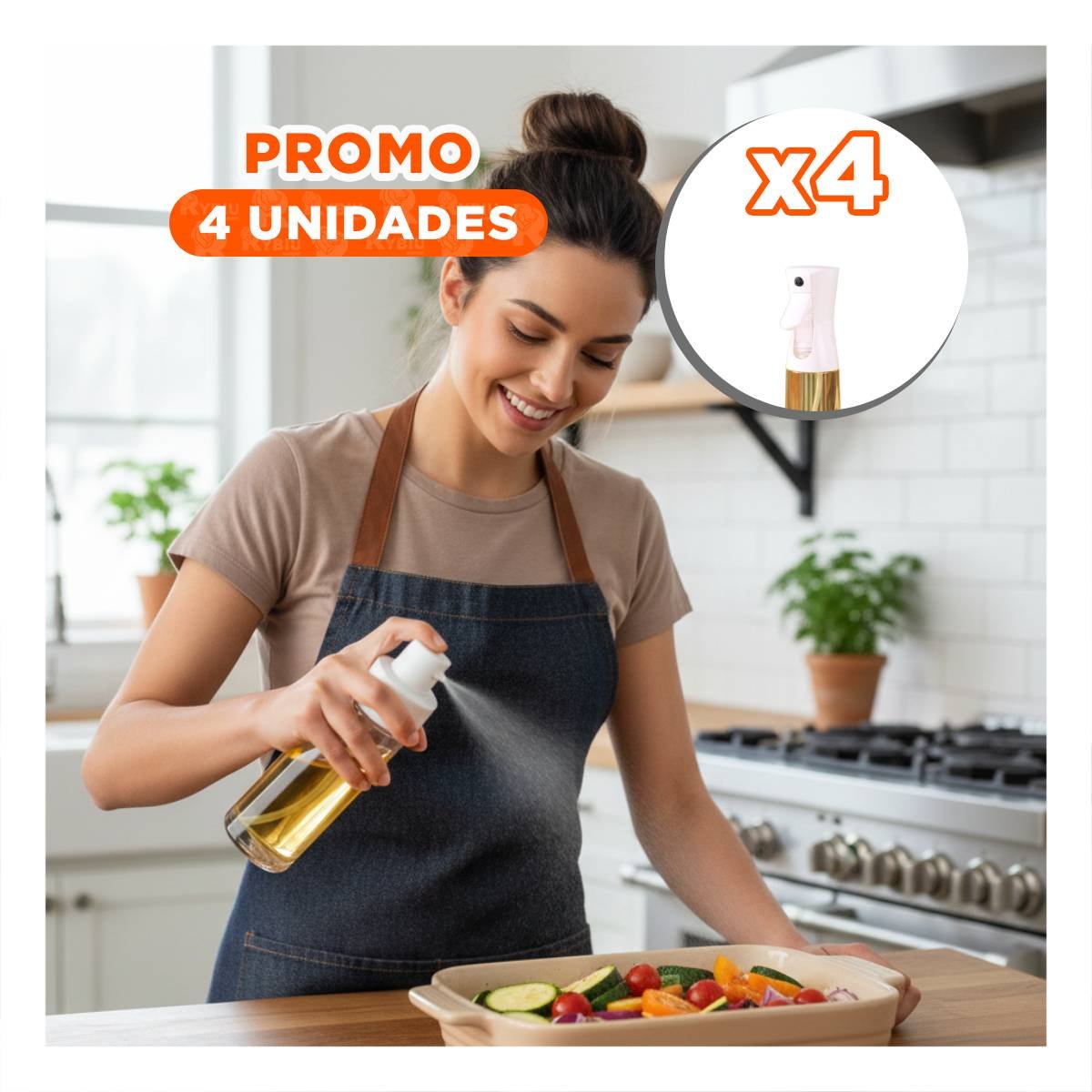 PACK4 PULVERIZADOR DE VIDRIO BLANCO 220ML CON SISTEMA DE NEBULIZACION SANA YREGALO STICKER - 1